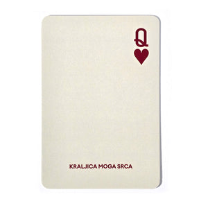 Romantična čestitka za partnerku inspirisana kartom Kraljica srca