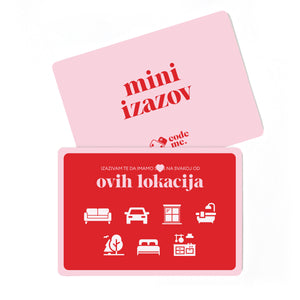 mini igra za parove izazov 7 lokacija poklon za dvoje razbijanje rutine