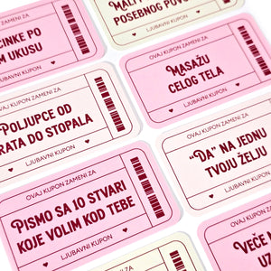 Romantični kuponi za nju i njega – poklon za godišnjicu i posebne trenutke